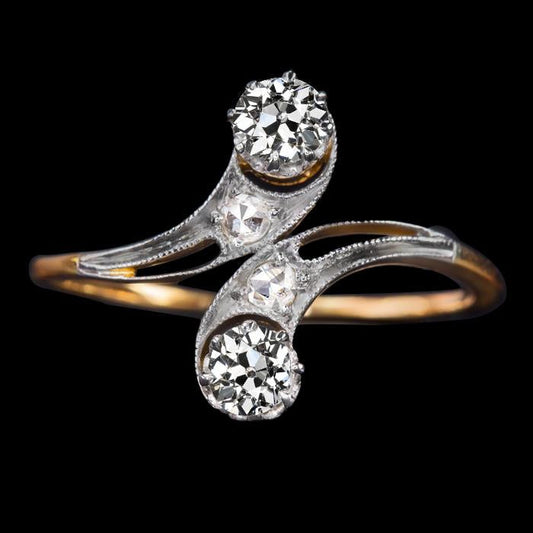 natural round diamond 2.50ct ring front view