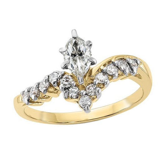natural round diamond 2.50ct ring front view