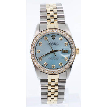 Two Tone Diamond Dial Rolex