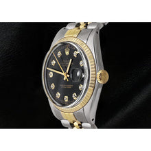 Two Tone Men Rolex Datejust Watch Diamond Dial-Jubilee Bracelet