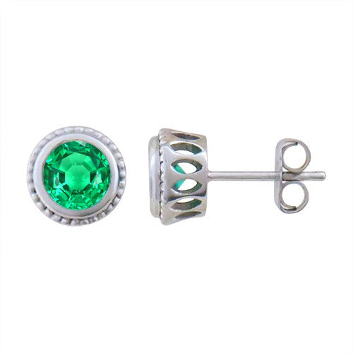 Genuine Fine Emerald Gemstone Earring – main view
