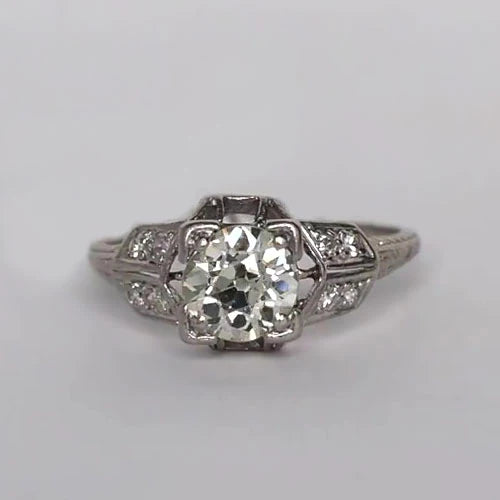 natural round diamond 1.50ct ring front view
