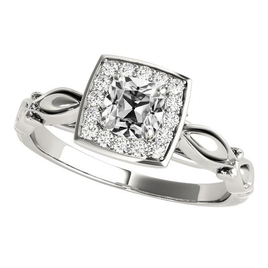 natural round diamond 4ct ring front view