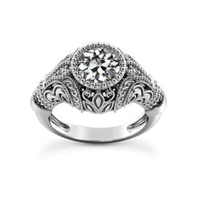 Vintage Style Round Old Cut Real Diamond Engagement Ring 1.75 Carats