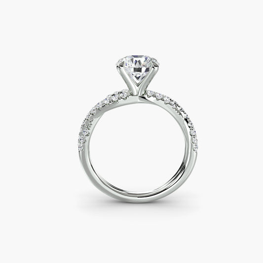 Earth-Mined Precious Stone Setting – front view