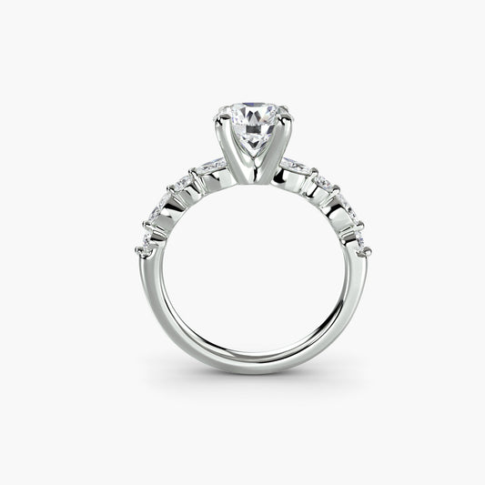 Shimmering Fine Diamond Setting 0.35 ct – front view