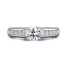 Wedding Ring Round Real Old Cut Diamond Channel Set 14K Gold 4 Carats