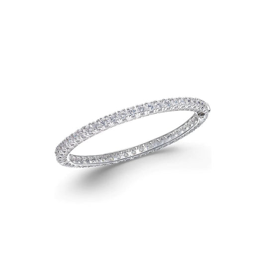 natural round diamond 7.70ct bracelet front view