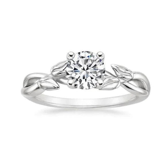 natural round diamond 1.60ct ring front view