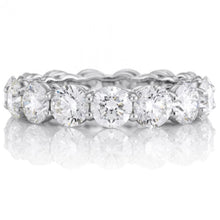 White Gold Sparkling Round Cut 6 Carats Genuine Diamond Wedding Band