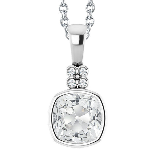 Pendant 14K White Gold with Brilliant Diamond – main view