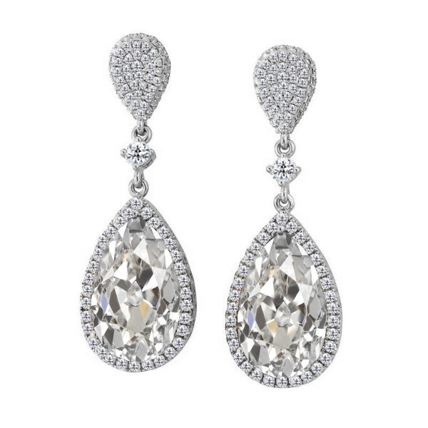 Stud Earrings 14K White Gold with Diamond – main view