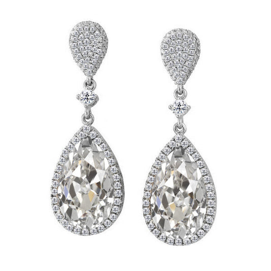 Stud Earrings 14K White Gold with Diamond – main view