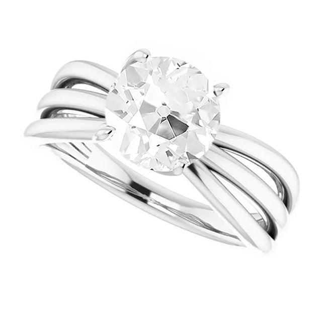 Artisan Solitaire Ring 3 ct – side view