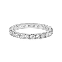 White Gold Round Natural Earth Mined Diamond Eternity Wedding Band 3.75 Carats