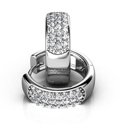Wide 14K Gold Natural Diamond
