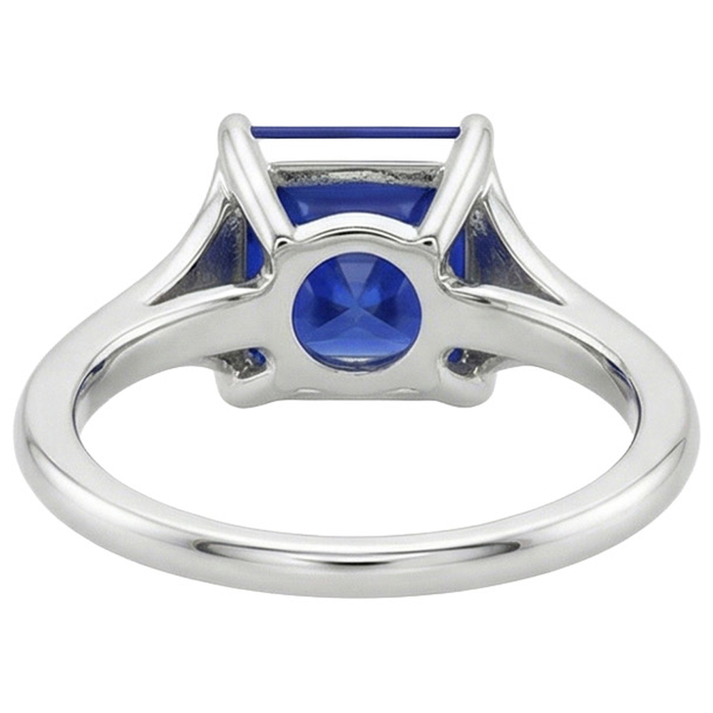 natural princess sapphire 5ct ring close up detail