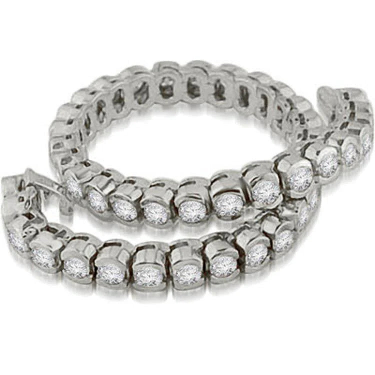 Women Gorgeous Round Bezel Set 8.60 Carats Real Diamond Tennis Bracelet