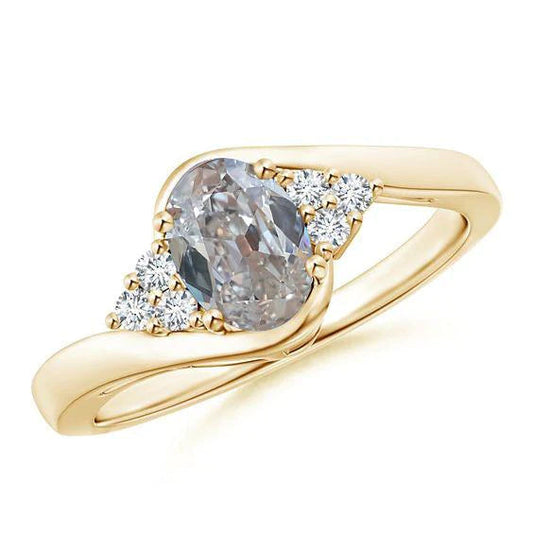 natural round diamond 2ct ring front view