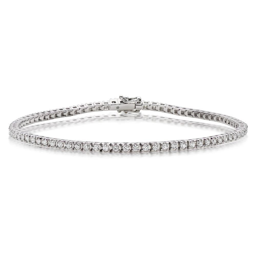 Women Tennis Bracelet 5.60 Ct Round Genuine Diamond White Gold 14K