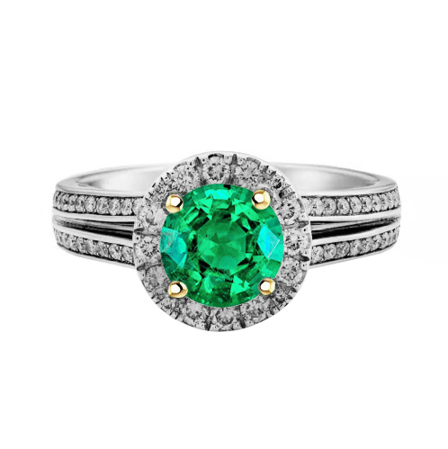 Genuine Fine Emerald Precious Stone Ring – main view