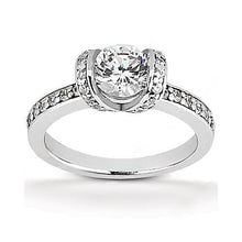 Women Real Diamond Engagement Ring White Gold 14K 1.41 Ct. New
