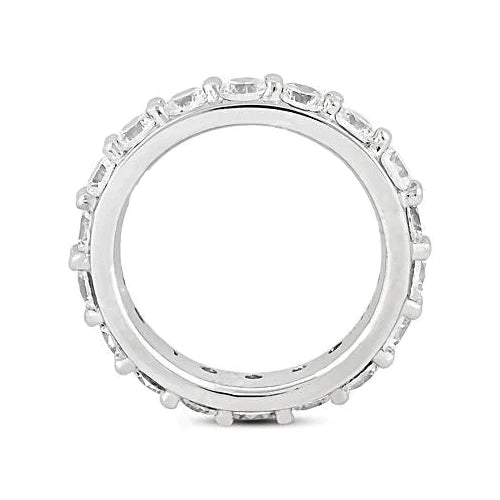 Women's Eternity Band 4Carats Gold Wedding Real Jewelry