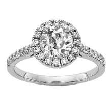 Women's Gold Halo Round Genuine Old Miner Diamond Ring 4 Carats Jewelry