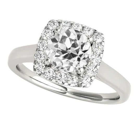 natural round diamond 3.75ct ring front view
