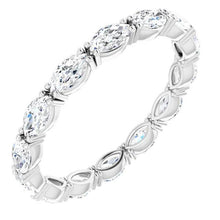 Women's Marquise Cut Diamond Eternity Band 1.40 Carats