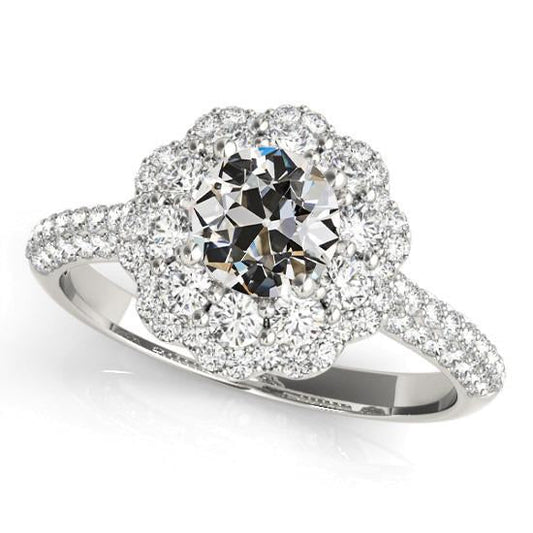 natural round diamond 5.50ct ring front view