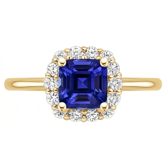 Yellow Gold Sapphire Ring