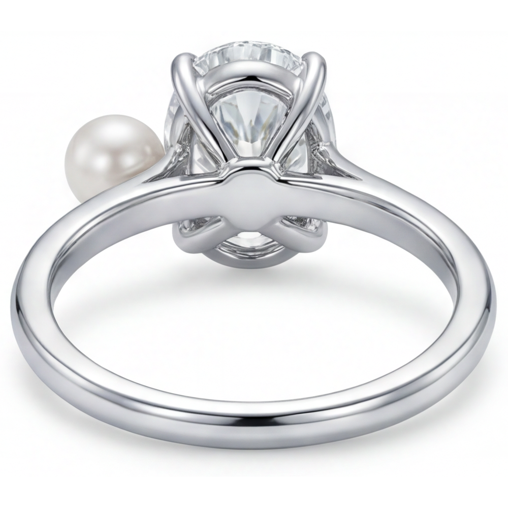 Artisan Solitaire Ring 2 ct – back view