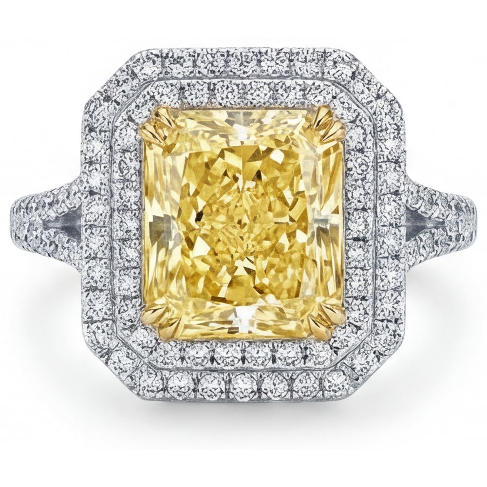 Artisan Canary Yellow Diamond Fine Jewelry Ring 2.5 ct – main view