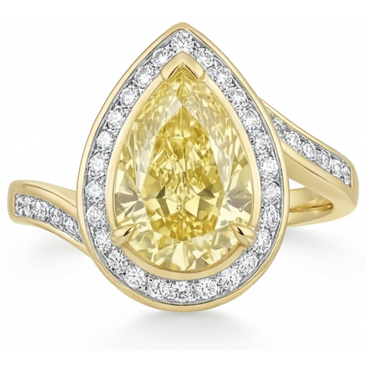 Bespoke Halo Engagement Ring 2 ct – main view