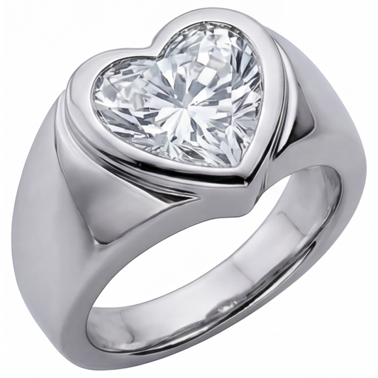 Diamond Mens Ring – front view
