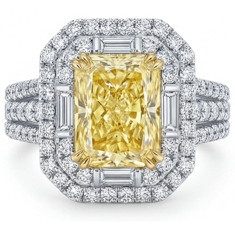 Timeless Halo Setting Ring 2.5 ct – main view