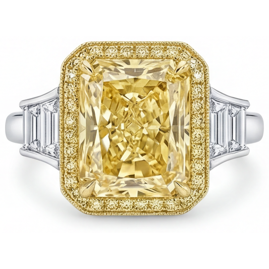 Exquisite Fancy Yellow Diamond Ring 2 ct – main view