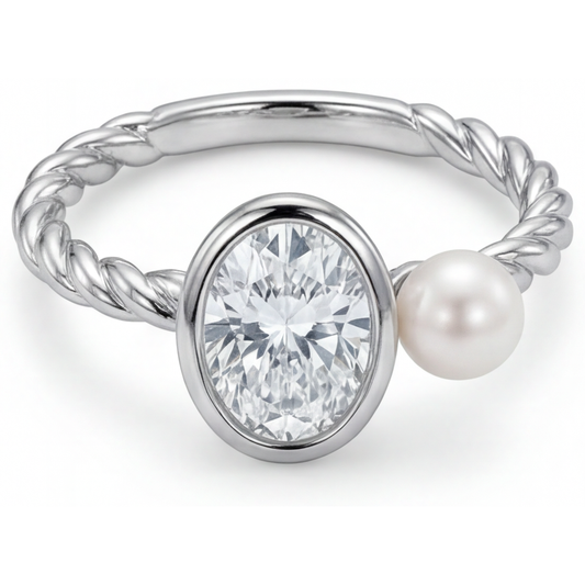 Designer Single Stone Ring 1.50 ct – front view