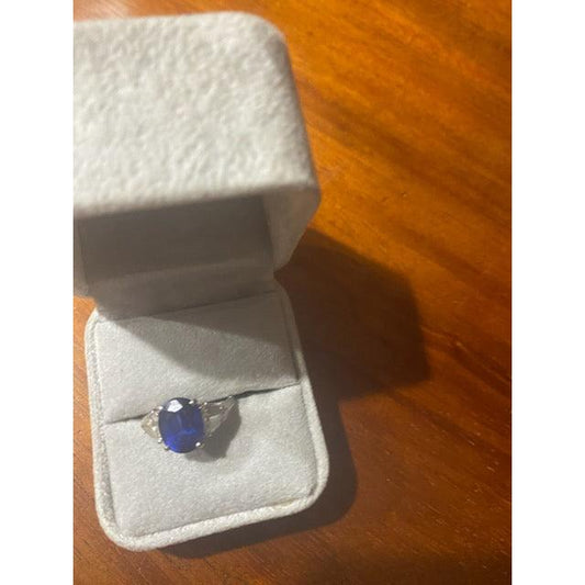 Custom Sapphire and Diamond Ring