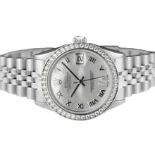 Jubilee Bracelet Custom Diamond Bezel Midsize Dj Rolex Watch Ss