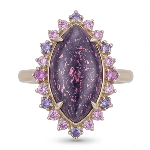 Luxury Lolite Sunstone Colored Stone Ring 10.50 ct – main view