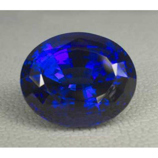 Royal Blue Sapphire Oval Cut Loose Sapphires Natural in Gold – main view