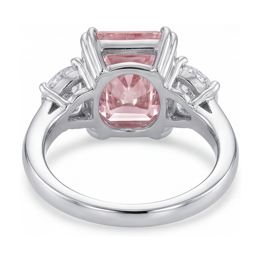 Pink Diamond Ring 4.5 Carat Radiant