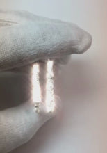 5 Carats Round Cut Natural Earth Mined Diamonds Lady Hoop Earrings 14K White Gold