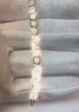 12.50 Carats Princess Cut Natural Earth Mined Diamond Tennis Bracelet New