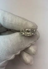 Natural Earth Mined Diamond Three Stone Ring 4.01 Carat Engagement Anniversary Jewellery