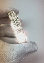 Channel Set Round Natural Earth Mined Diamond Bangle 10 Carats Gold Jewellery
