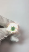 7 Carats Green Emerald Natural Earth Mined Diamond Wedding Ring Gold 14K