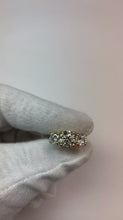 3.01 Carats Ideal Cut Genuine Three Stone Natural Earth Mined Diamond Engagement Ring